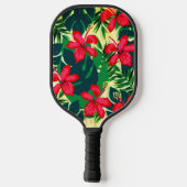 Hawaiianische Printwerbung Pickleball Schläger (Rückseite)