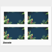 Hawaiianische Printwerbung Rechteckiger Aufkleber (Blatt)