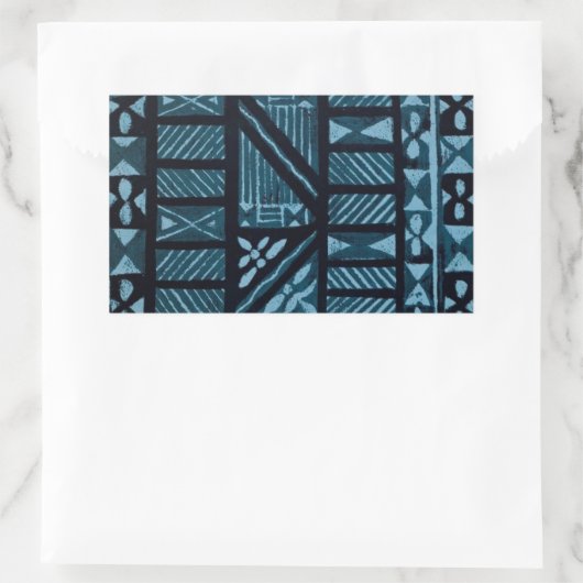 Hawaiianische Printwerbung Rechteckiger Aufkleber (Tasche)