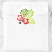 Hawaiianische Printwerbung Runder Aufkleber (Tasche)