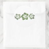 Hawaiianische Printwerbung Runder Aufkleber (Tasche)