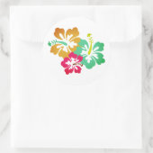 Hawaiianische Printwerbung Runder Aufkleber (Tasche)