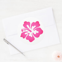 Hawaiianische Printwerbung Runder Aufkleber