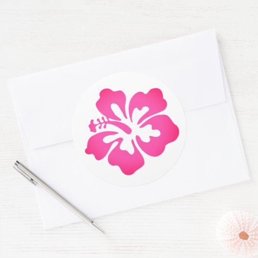 Hawaiianische Printwerbung Runder Aufkleber (Umschlag)