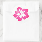 Hawaiianische Printwerbung Runder Aufkleber (Tasche)