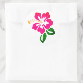 Hawaiianische Printwerbung Runder Aufkleber (Tasche)