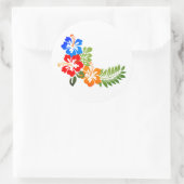 Hawaiianische Printwerbung Runder Aufkleber (Tasche)