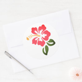 Hawaiianische Printwerbung Runder Aufkleber