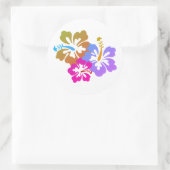 Hawaiianische Printwerbung Runder Aufkleber (Tasche)