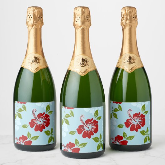 Hawaiianische Printwerbung Schaumweinetikett (Flaschen)