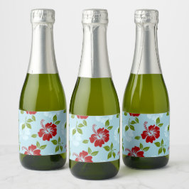 Hawaiianische Printwerbung Schaumweinetikett