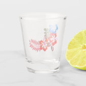 Hawaiianische Printwerbung Schnapsglas (Rückseite)