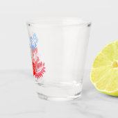 Hawaiianische Printwerbung Schnapsglas (Rechts)