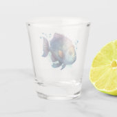 Hawaiianische Printwerbung Schnapsglas (Rückseite)