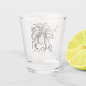 Hawaiianische Printwerbung Schnapsglas (Rückseite)