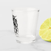 Hawaiianische Printwerbung Schnapsglas (Rechts)