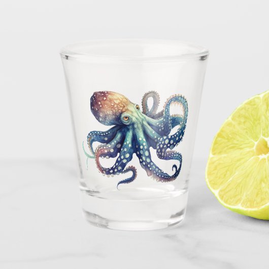 Hawaiianische Printwerbung Schnapsglas (Vorderseite)