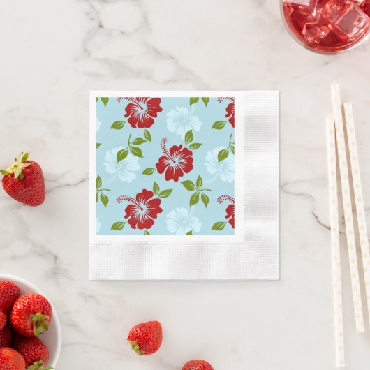 Hawaiianische Printwerbung Serviette (Beispiel)