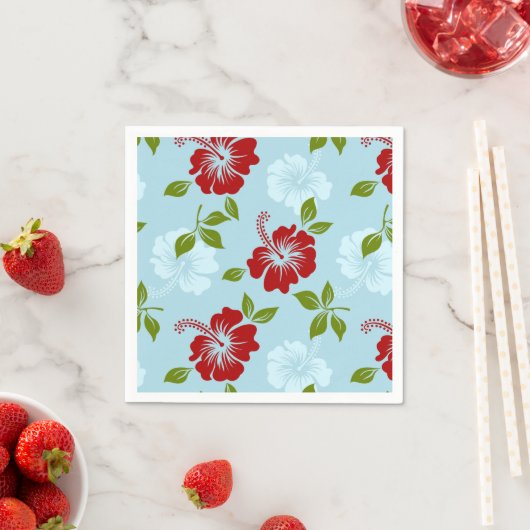 Hawaiianische Printwerbung Serviette (Beispiel)