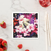 Hawaiianische Printwerbung Serviette (Beispiel)