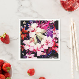 Hawaiianische Printwerbung Serviette