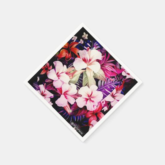 Hawaiianische Printwerbung Serviette (Ecke)