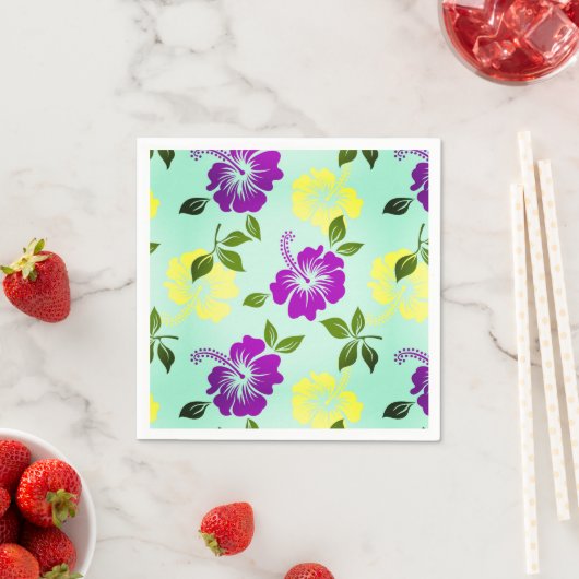 Hawaiianische Printwerbung Serviette (Beispiel)