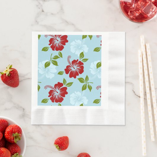 Hawaiianische Printwerbung Serviette (Beispiel)