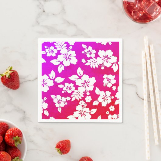 Hawaiianische Printwerbung Serviette (Beispiel)