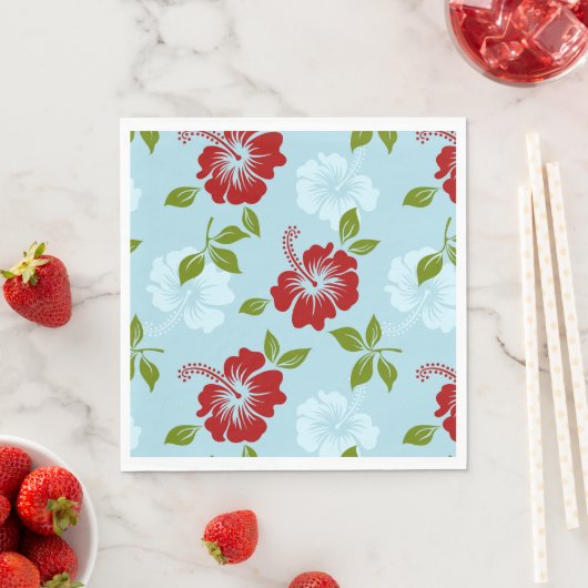 Hawaiianische Printwerbung Serviette (Beispiel)