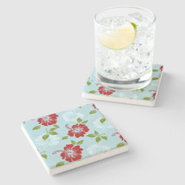 Hawaiianische Printwerbung Steinuntersetzer