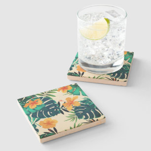 Hawaiianische Printwerbung Steinuntersetzer