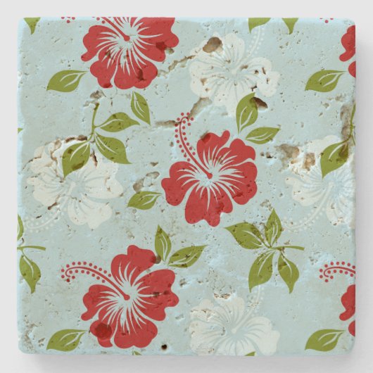 Hawaiianische Printwerbung Steinuntersetzer (Vorderseite)