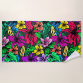 Hawaiianische Printwerbung Strandtuch (Vorderseite)