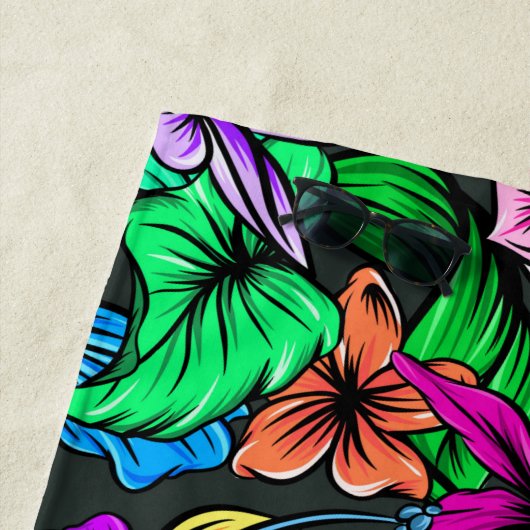 Hawaiianische Printwerbung Strandtuch (Beispiel)