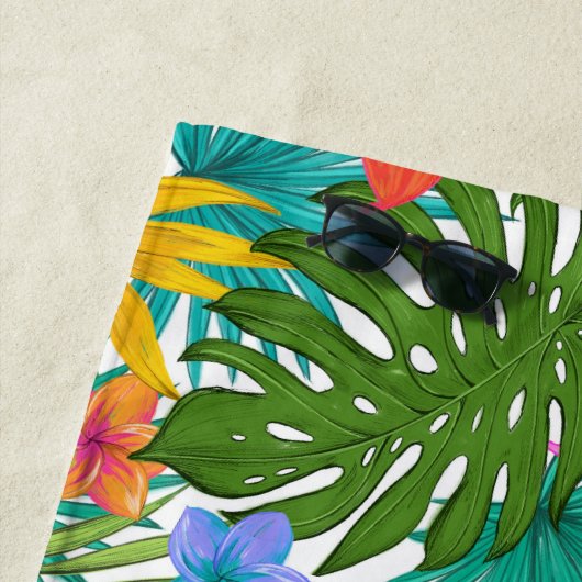 Hawaiianische Printwerbung Strandtuch (Beispiel)