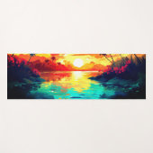 Hawaiianische Printwerbung Yogamatte (Vorderseite (Horizontal))