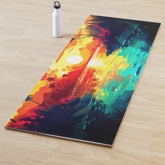 Hawaiianische Printwerbung Yogamatte (Beispiel)