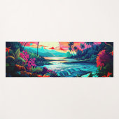 Hawaiianische Printwerbung Yogamatte (Vorderseite (Horizontal))