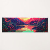 Hawaiianische Printwerbung Yogamatte (Vorderseite (Horizontal))