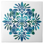 Hawaiianische Quilt honu Fliese (Vorderseite)