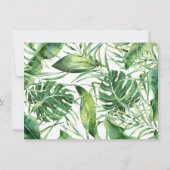 Hawaiianische Radiant Tropical Floral Save the Dat Save The Date (Rückseite)