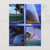 Hawaiianische Regenbogen Postkarte (Vorderseite)