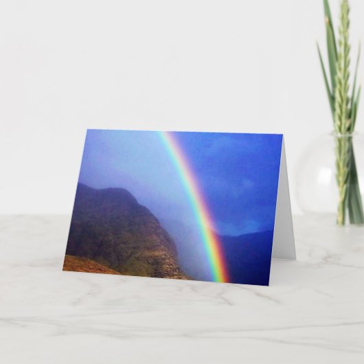 Hawaiianische Regenbogenkarte Karte (Vorderseite)