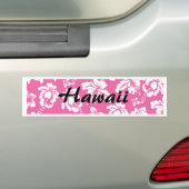 Hawaiianische Rosa Blume Autoaufkleber (Auf Auto)
