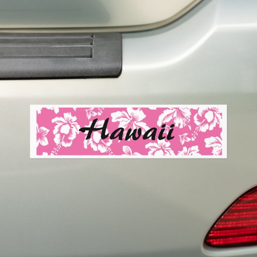 Hawaiianische Rosa Blume Autoaufkleber (Auf Auto)