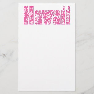 Hawaiianische Rosa Blume Briefpapier