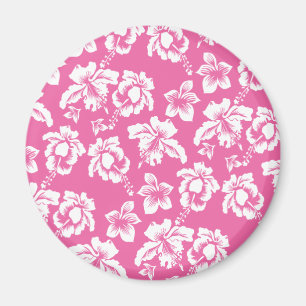 Hawaiianische Rosa Blume Magnet
