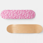 Hawaiianische Rosa Blume Skateboard (Horizontal)
