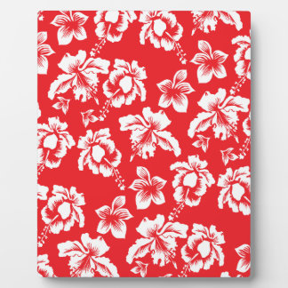 Hawaiianische Rote Blume Fotoplatte